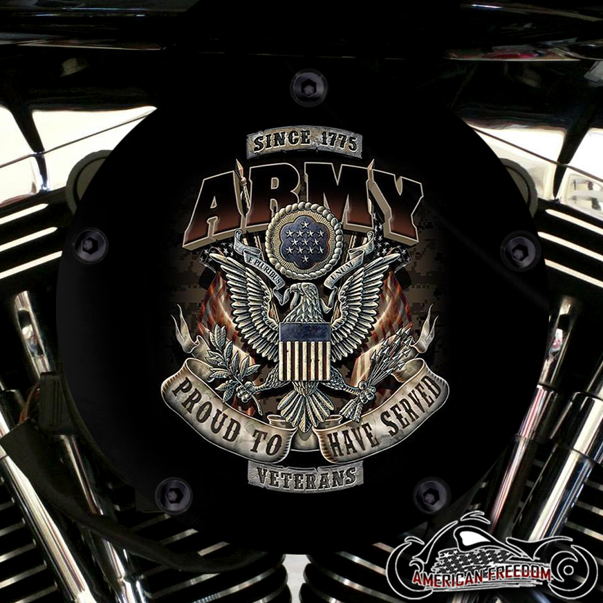Harley Davidson High Flow Air Cleaner Cover - Proud Army